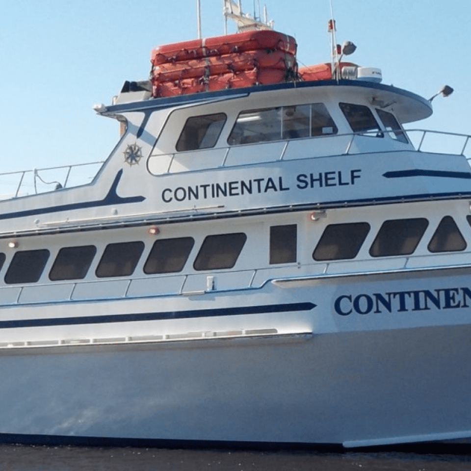 a large ship in the water