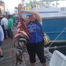 a person holding a dog