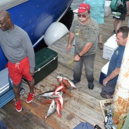 a group of people on a boat