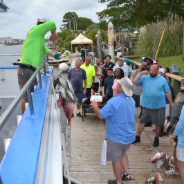 a group of people on a boat