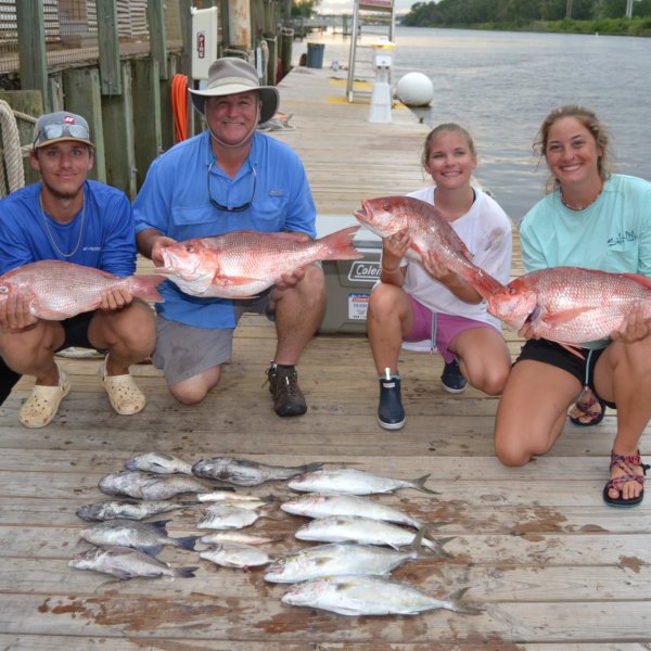 a group of people sitting at a picnic table