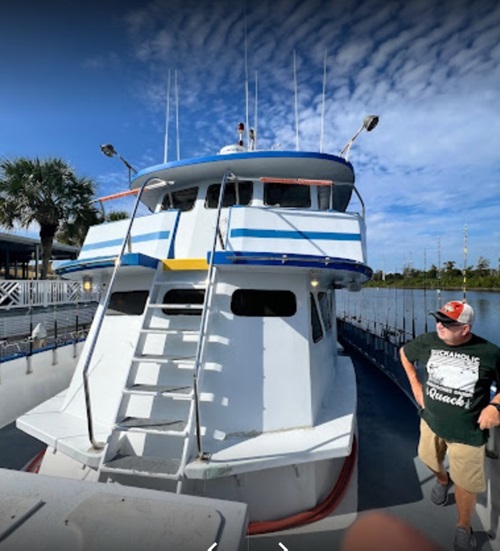 Deep sea fishing in Myrtle Beach SC a group of people on a boat
