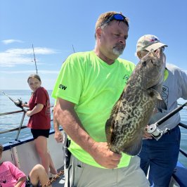 a person holding a dog