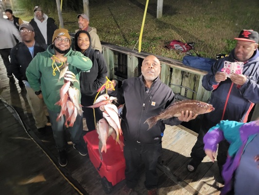 Deep sea fishing in Myrtle Beach SC King Kester Emeneya et al. around each other